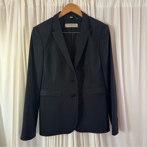 Burberry Black Wool Blazer Women's Size 12 *FLAWED